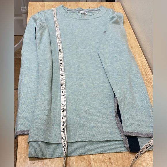 Smartwool Sweater Shadow Pine Color Block Merino Wool Blend Women's XL perfect - Picture 10 of 10